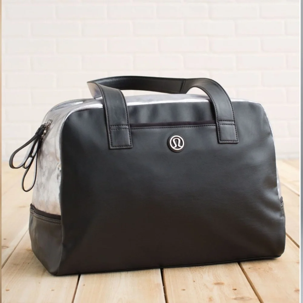 Lululemon Urban Sanctuary Bag - Black and Silver - Picture 1 of 16